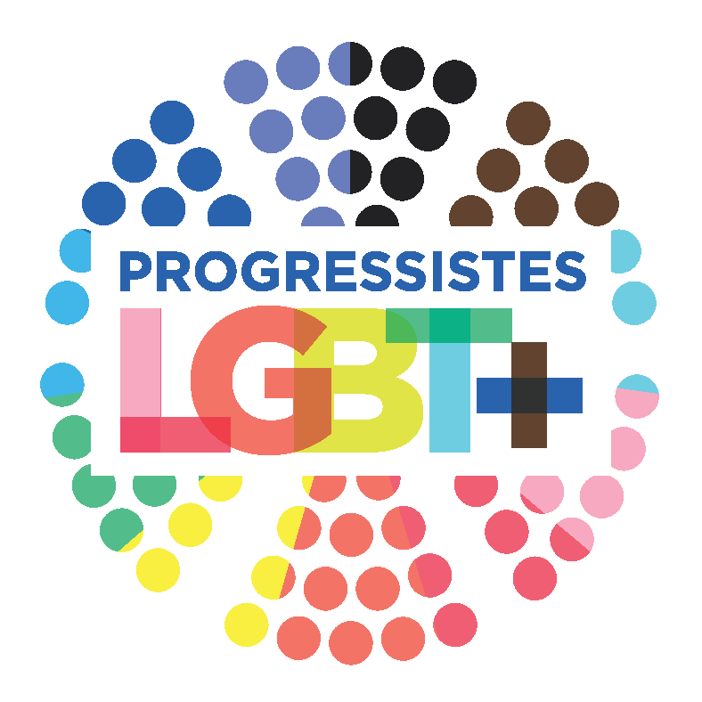 Nouveau logo PLGBT+ rond multicolor