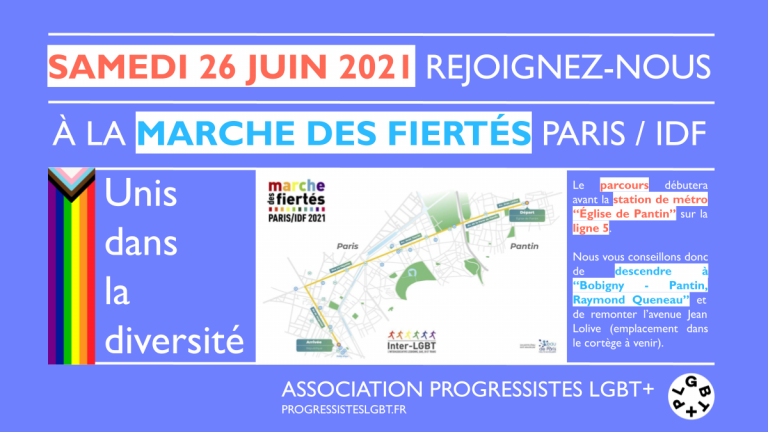 Marche des Fiertés 2021 RDV